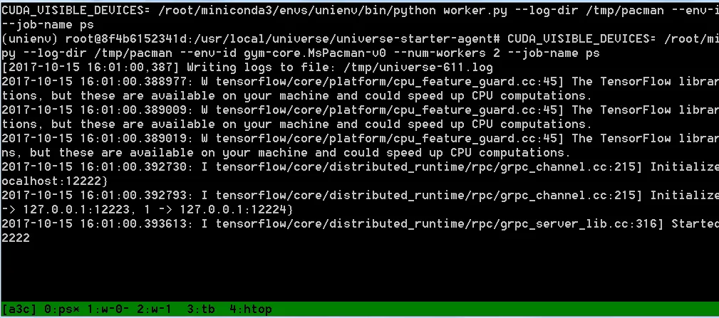 tmux screen