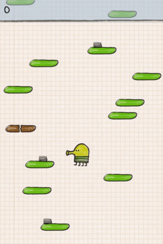 Agent playing Doodle Jump